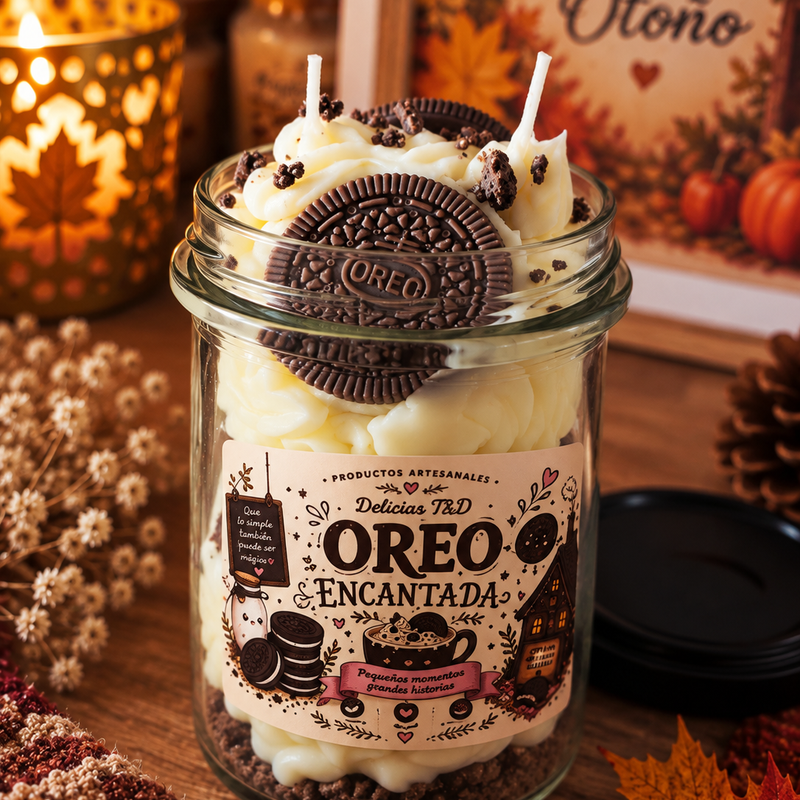 Nuestra Oreo Encantada con aroma a galleta de chocolate y vainilla