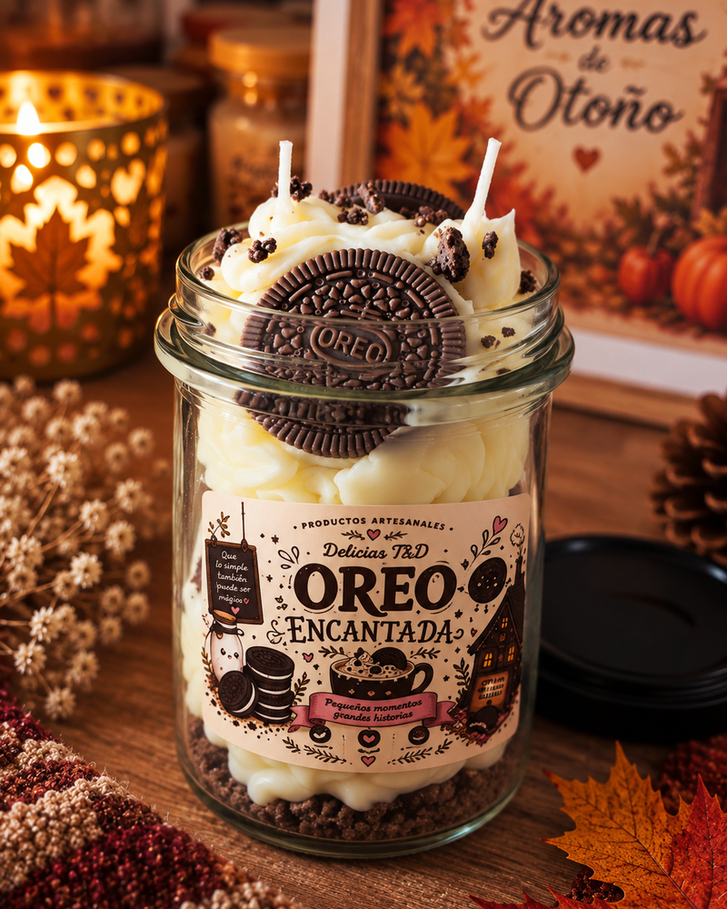 Nuestra Oreo Encantada con aroma a galleta de chocolate y vainilla