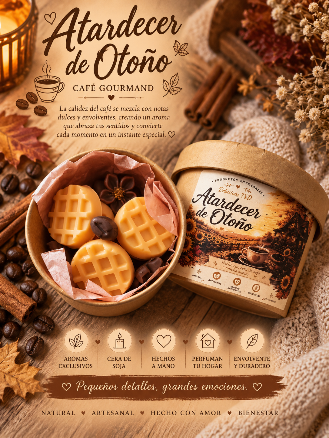 Wax Melts Cubos — cubos y figuras de cera en bolsitas.