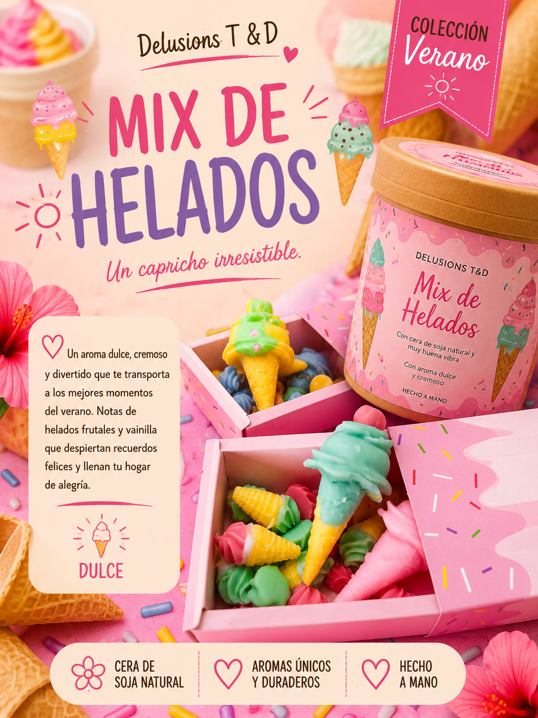 Caja Primera Vez — caja con quemador, velitas de té y wax melts.