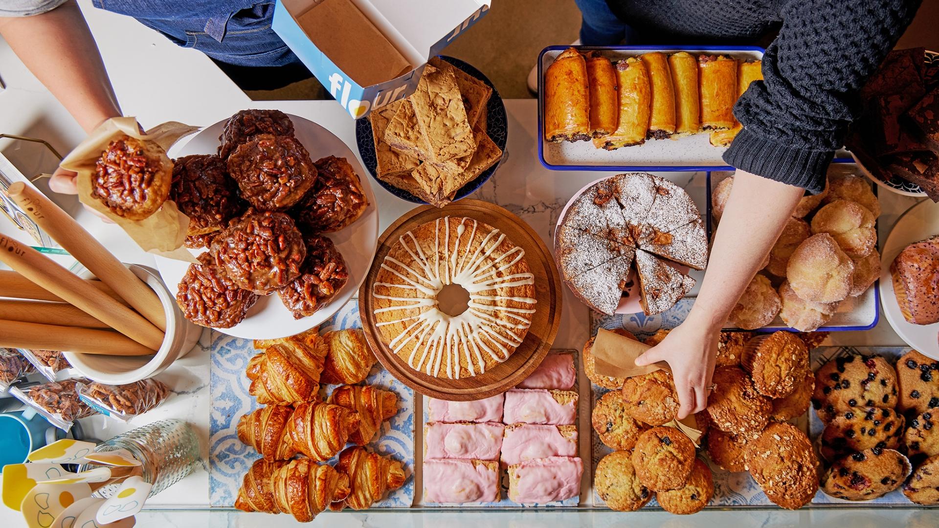 Pastry Display at one of Flour Locations