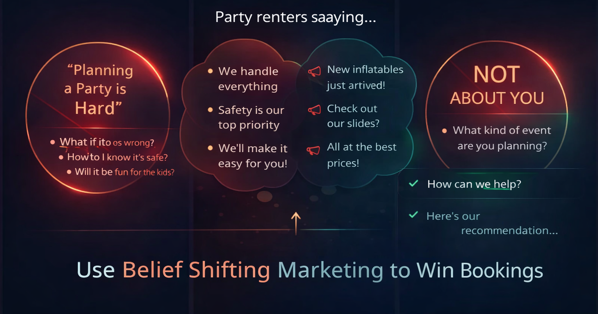Stop Competing on Price: The Marketing Shift Every Party Rental Business Owner Needs to Make