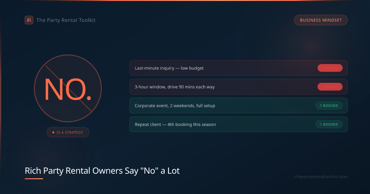 🚫 Rich Party Rental Owners Say "No" a Lot