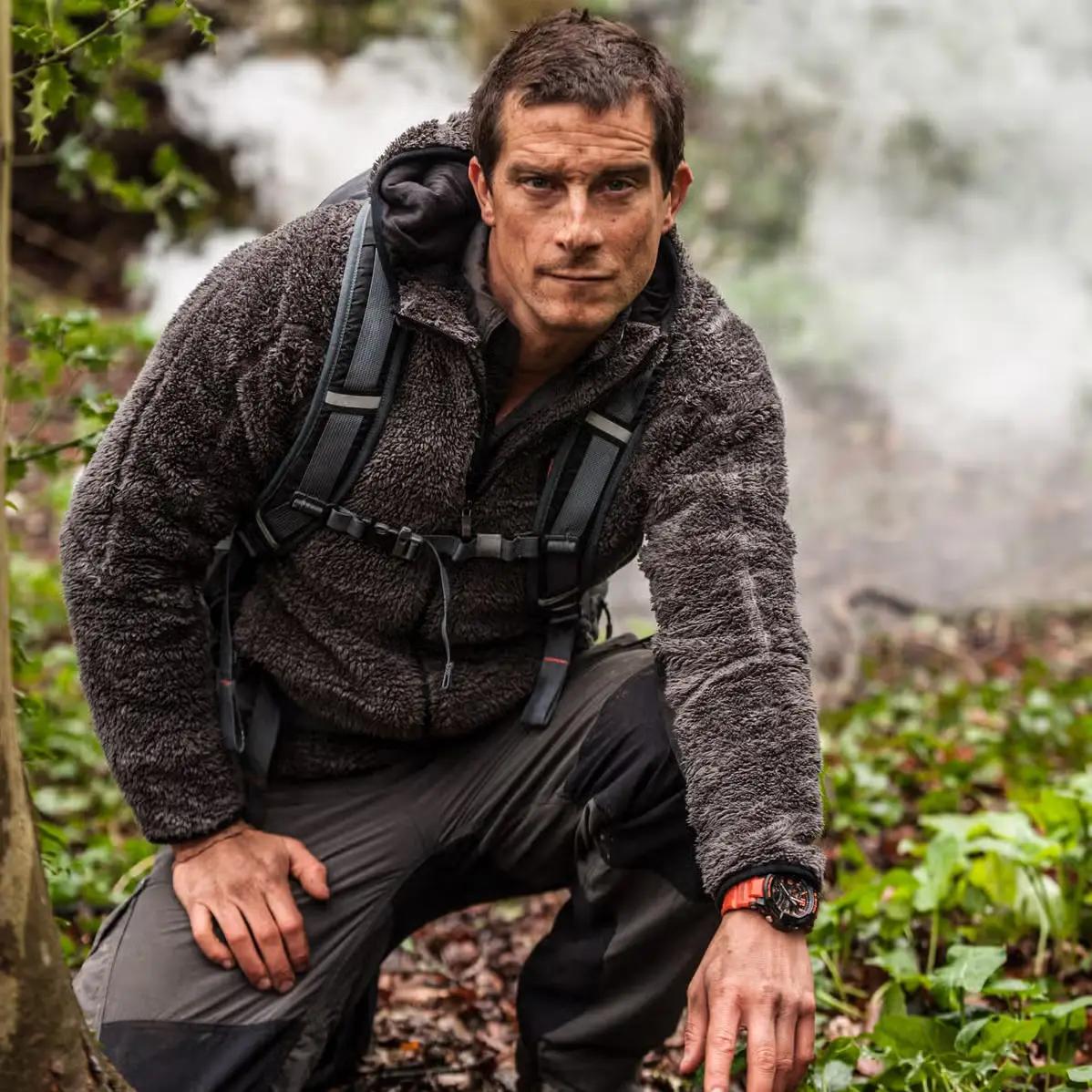Casio G-Shock GA-1000-4AER Gravitymaster orange and black worn by Bear Grylls
