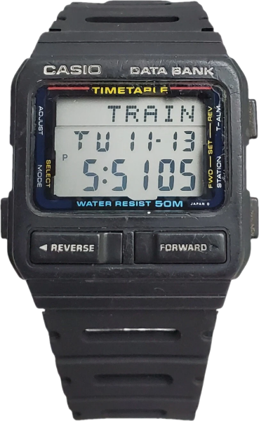 Casio DBT-70W 662 Databank Timetable watch