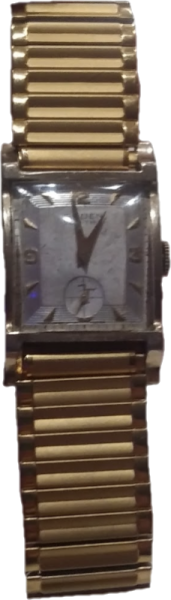 Vintage Gold Tank-Style Dress Watch (1940s-50s) watch