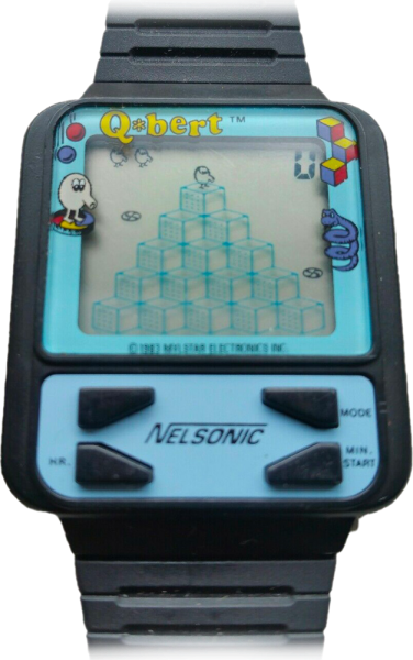 Nelsonic Q*bert Game Watch watch