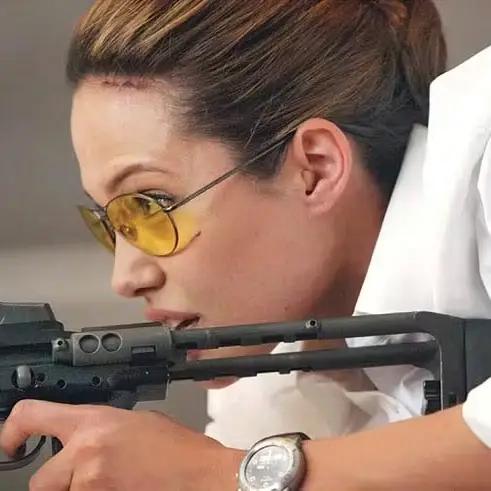 Tissot T-Touch black strap worn by Angelina Jolie as Jane Smith in Mr. and Mrs. Smith