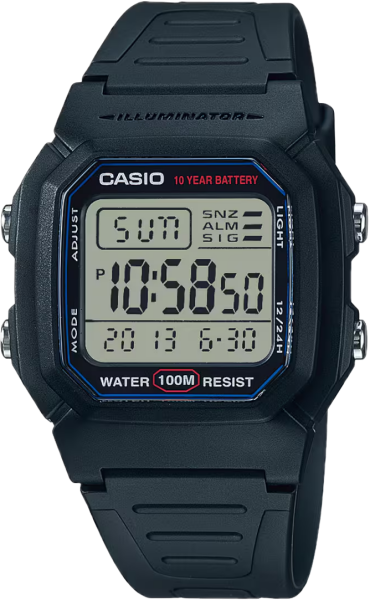 Casio W800H-1AV watch