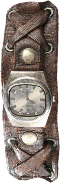 Red Monkey Leather Cuff Watch watch