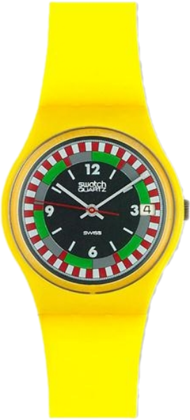 Swatch Yellow Racer GJ400 watch