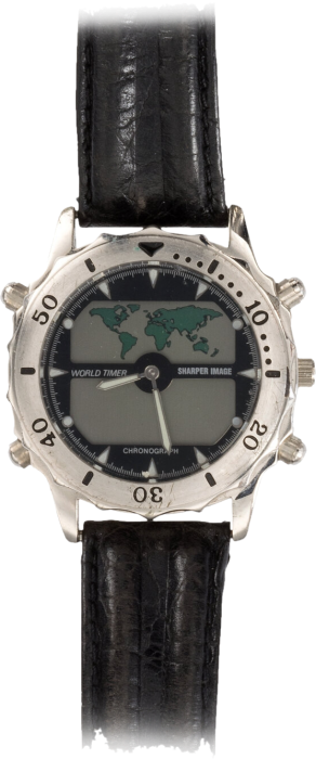 Sharper Image World Timer watch