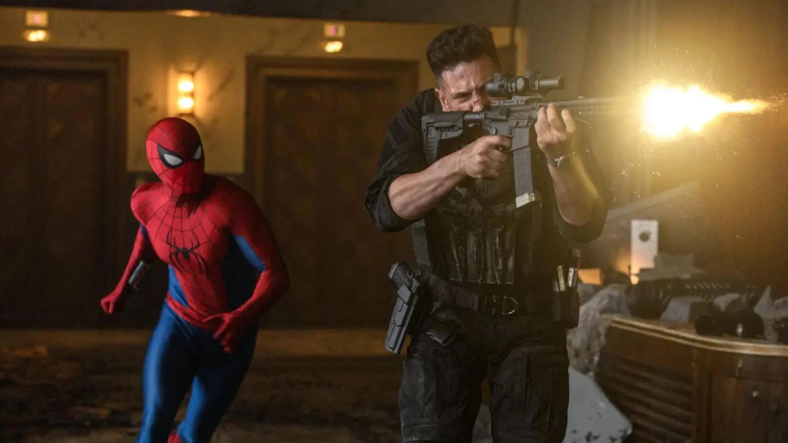 The Punishers watch in Spider-man Brand New Day
