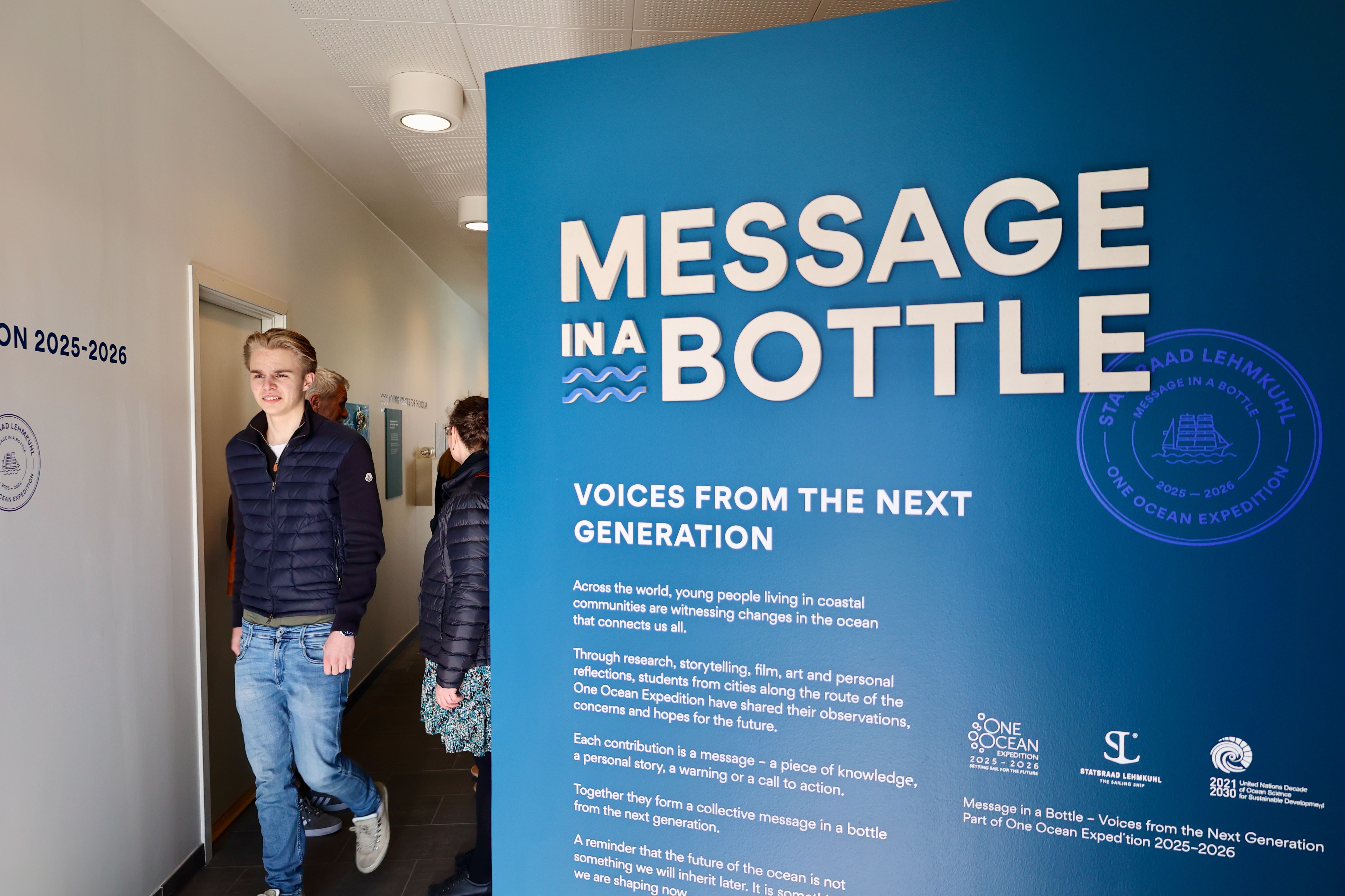 The Message in a Bottle exhibition during One Ocean Week 2026 in Bergen.
