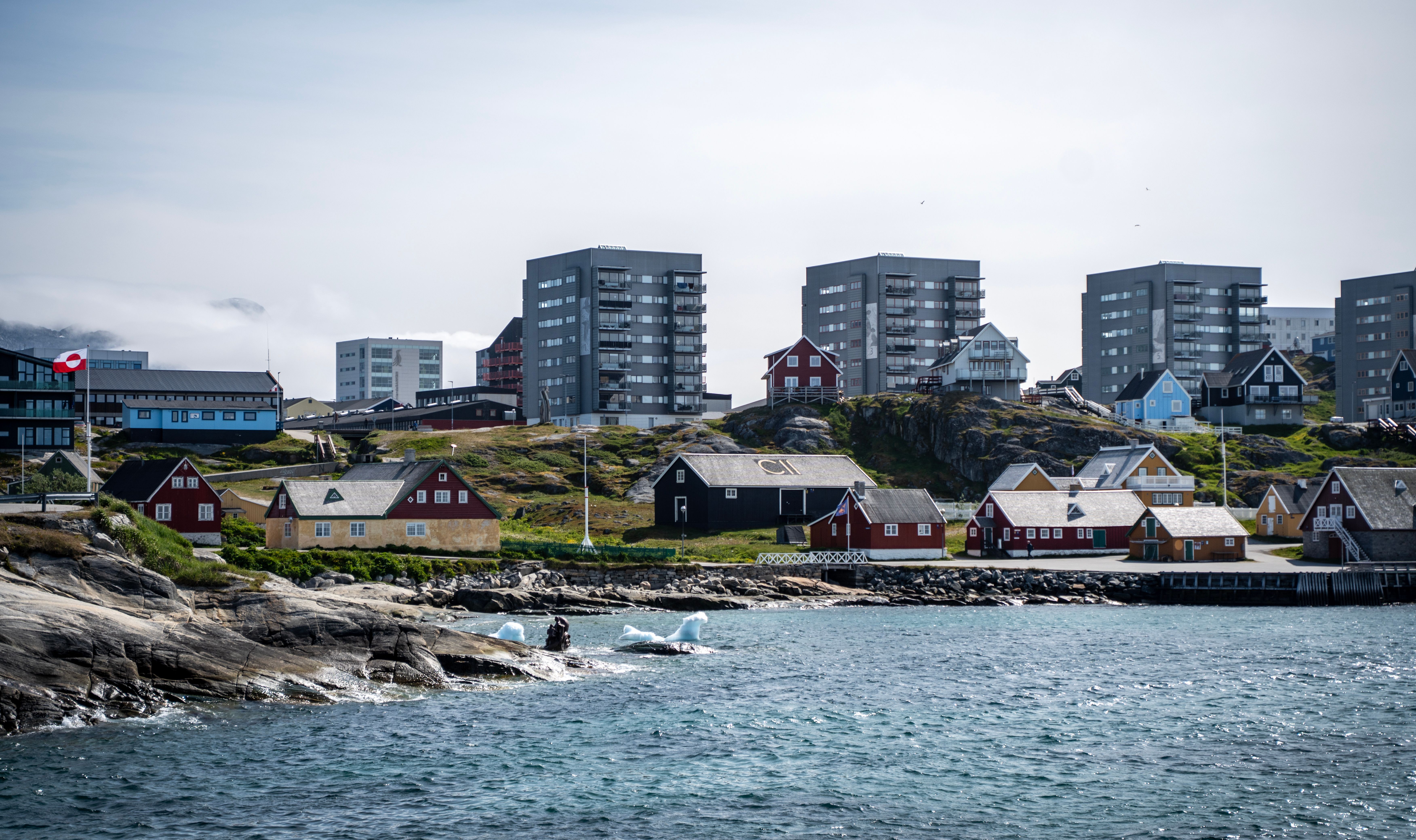 Arrival in Nuuk, Greenland – 29 July. Photo: Malin Kvamme 