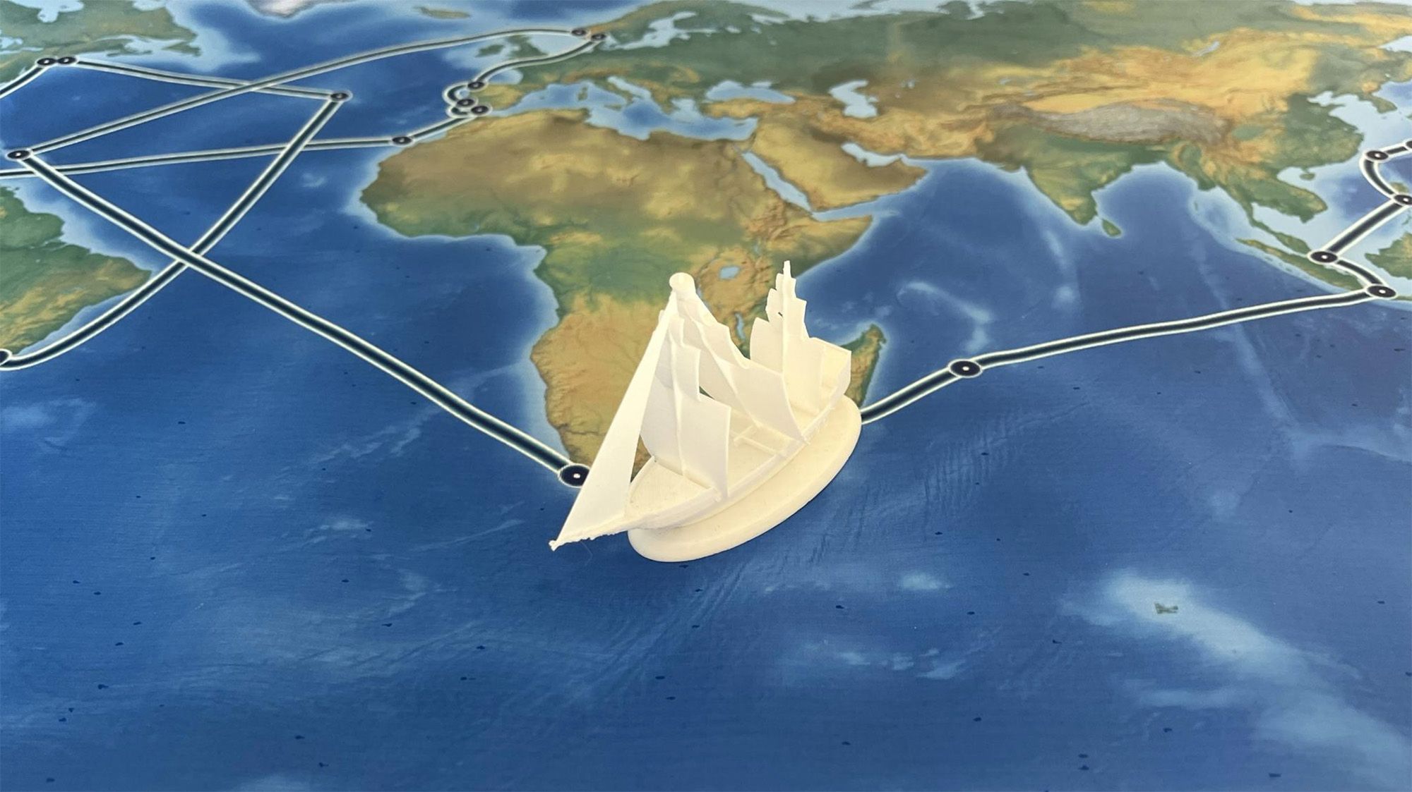 The route made into a board game. Photo: Berea Primary school