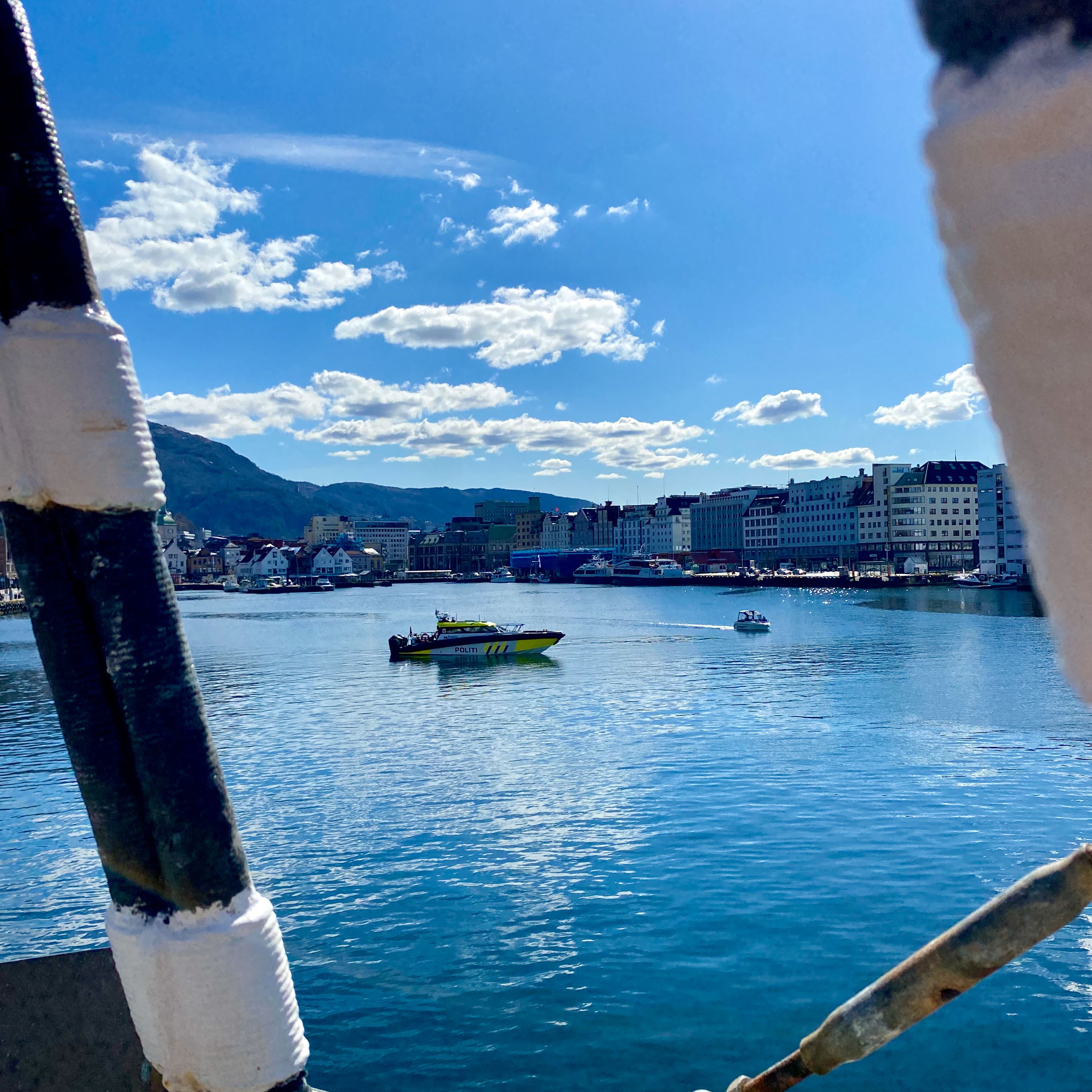 The police boat. 
