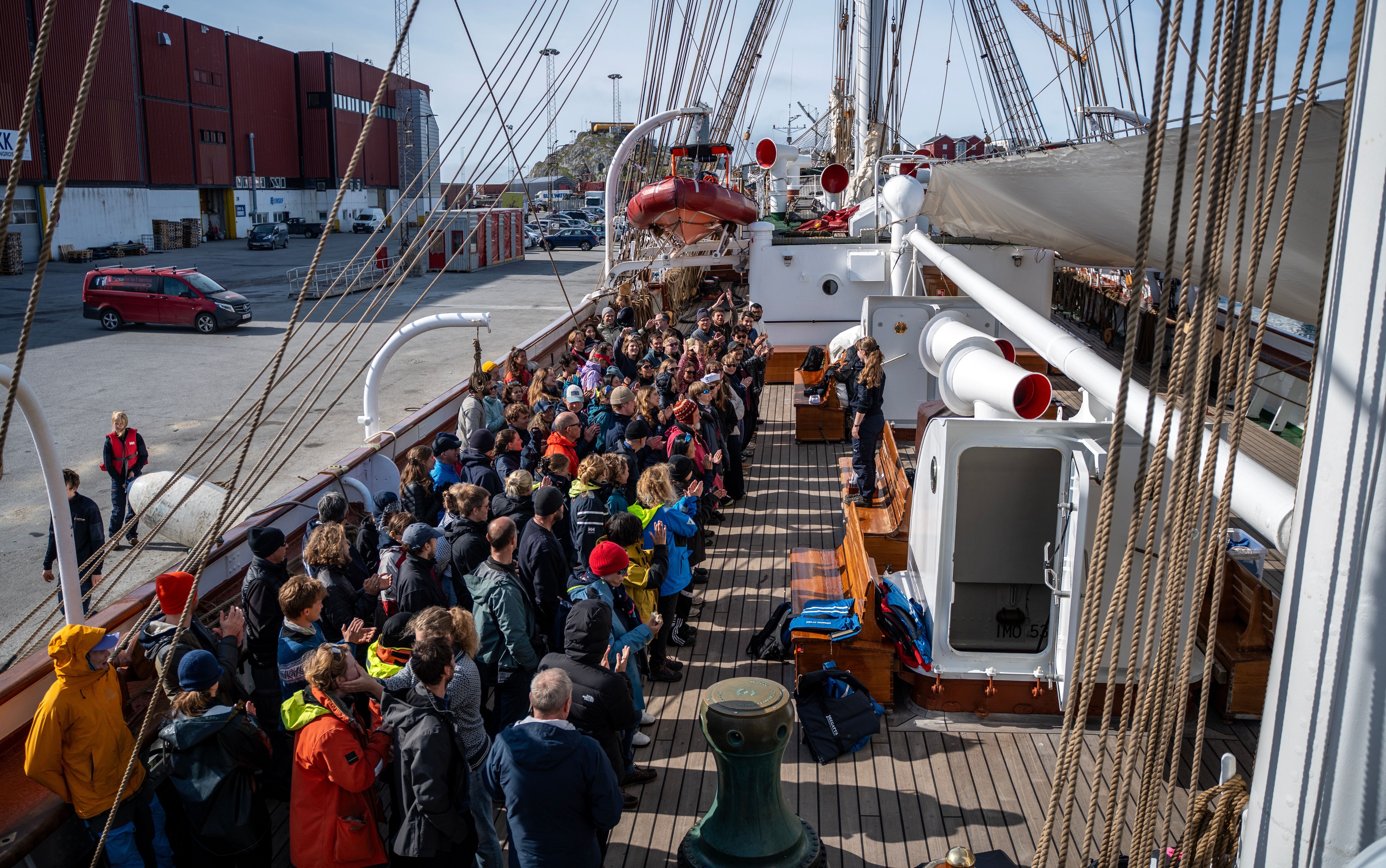 people on deck 