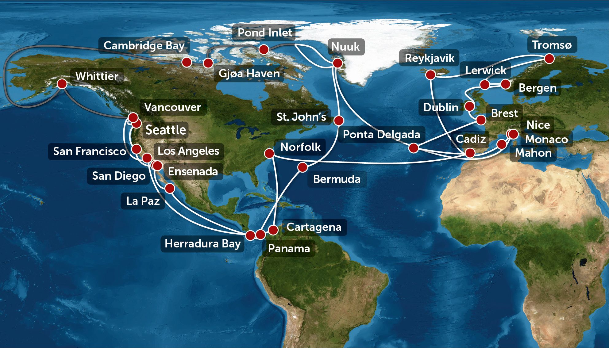Sailing route - One Ocean Expedition