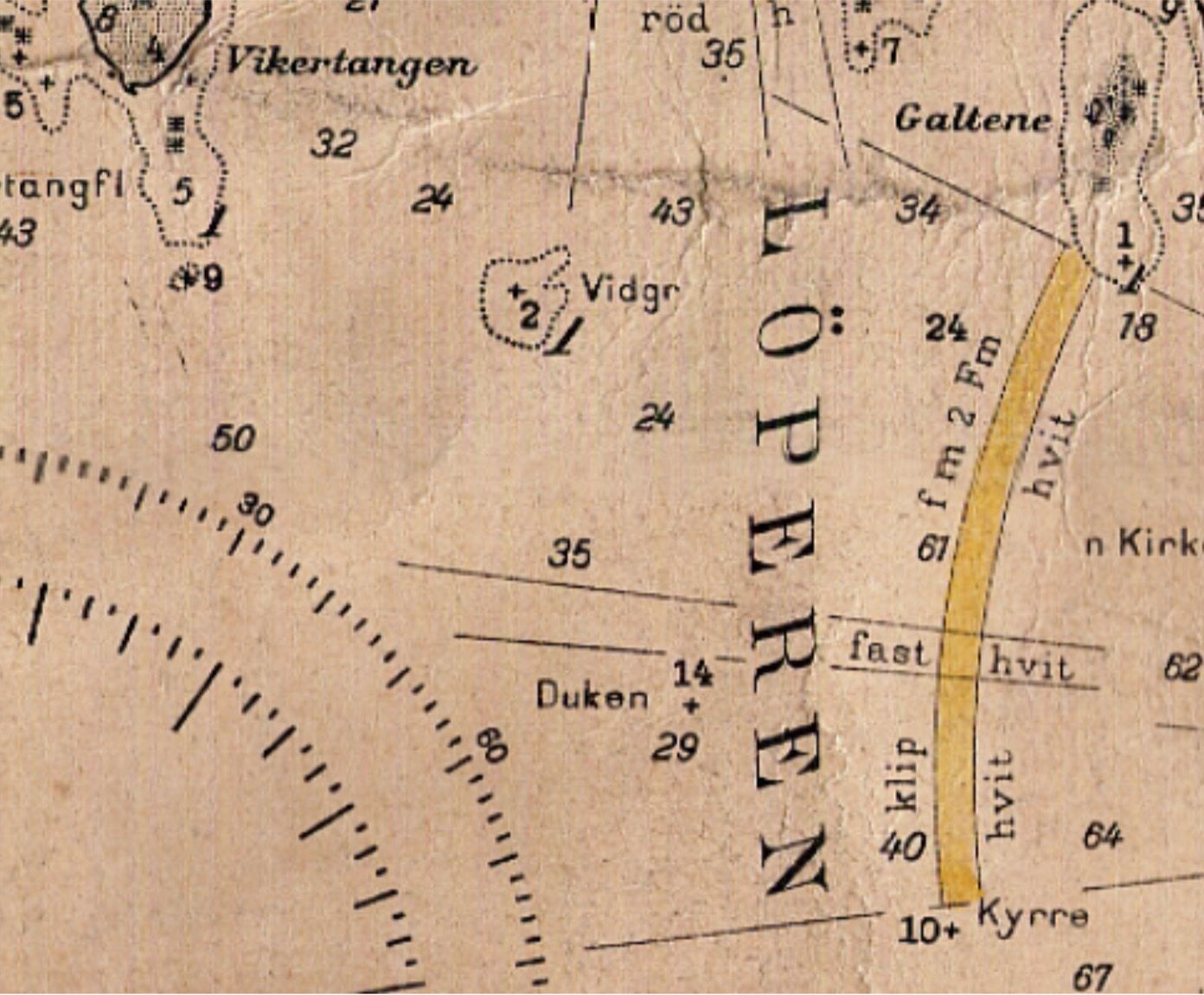 Sea chart 001 1926-1928, reprinted with the pole in the correct position.