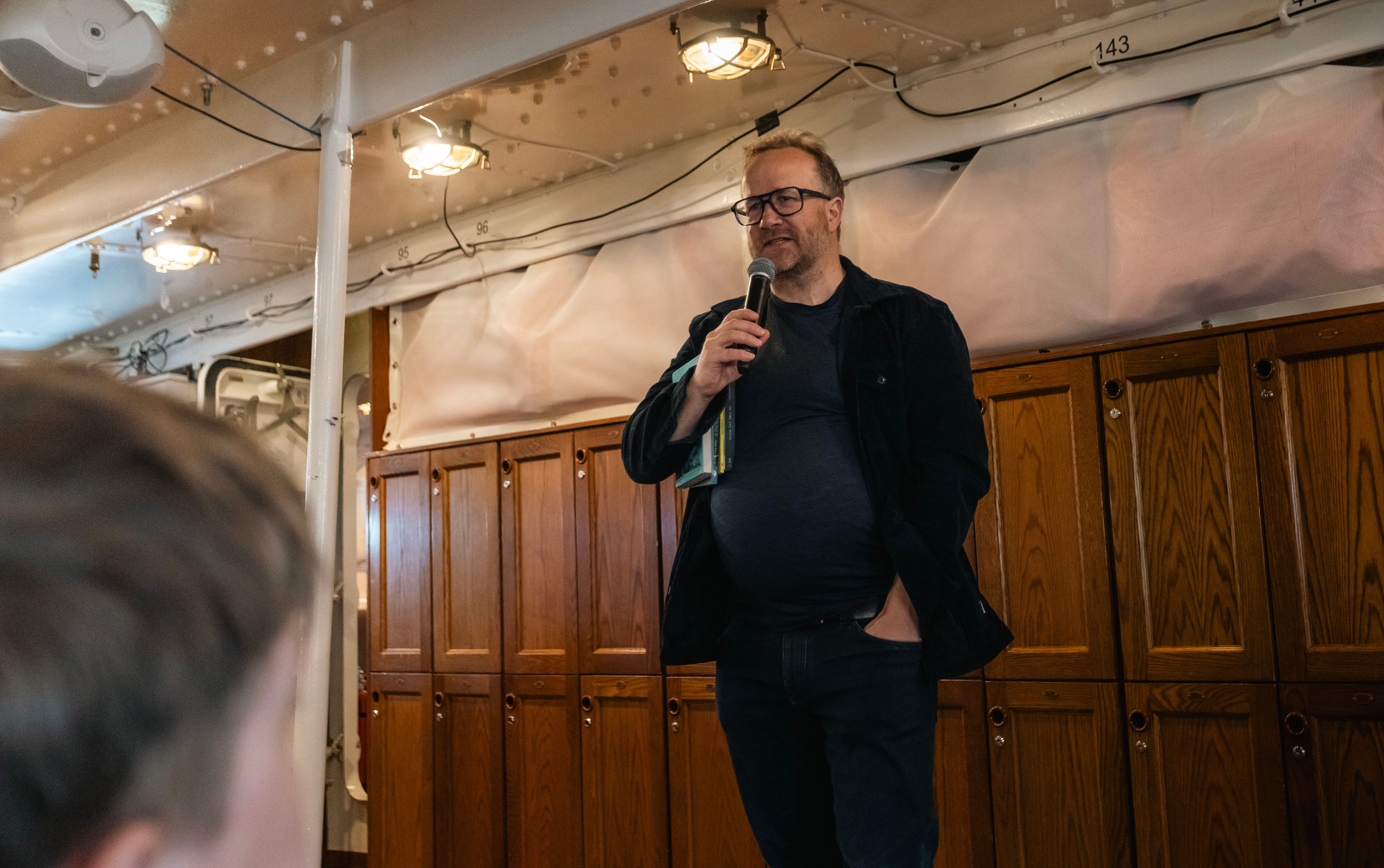 Students from Storetveit School and Metis Upper Secondary School attended talks by, among others, the Icelandic author Andri Snær Magnason