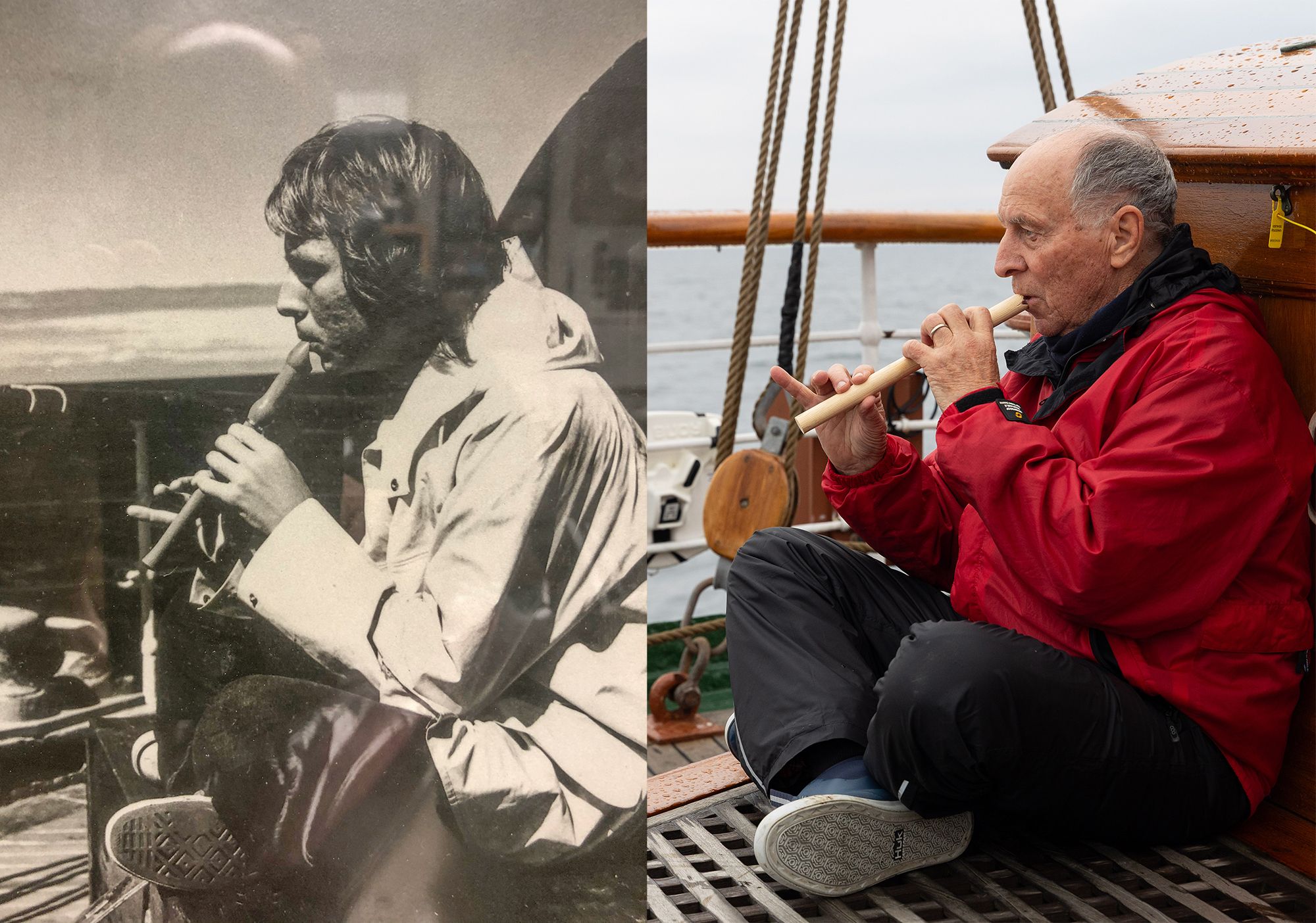 Marlin Smucker in 1972 and 2025.