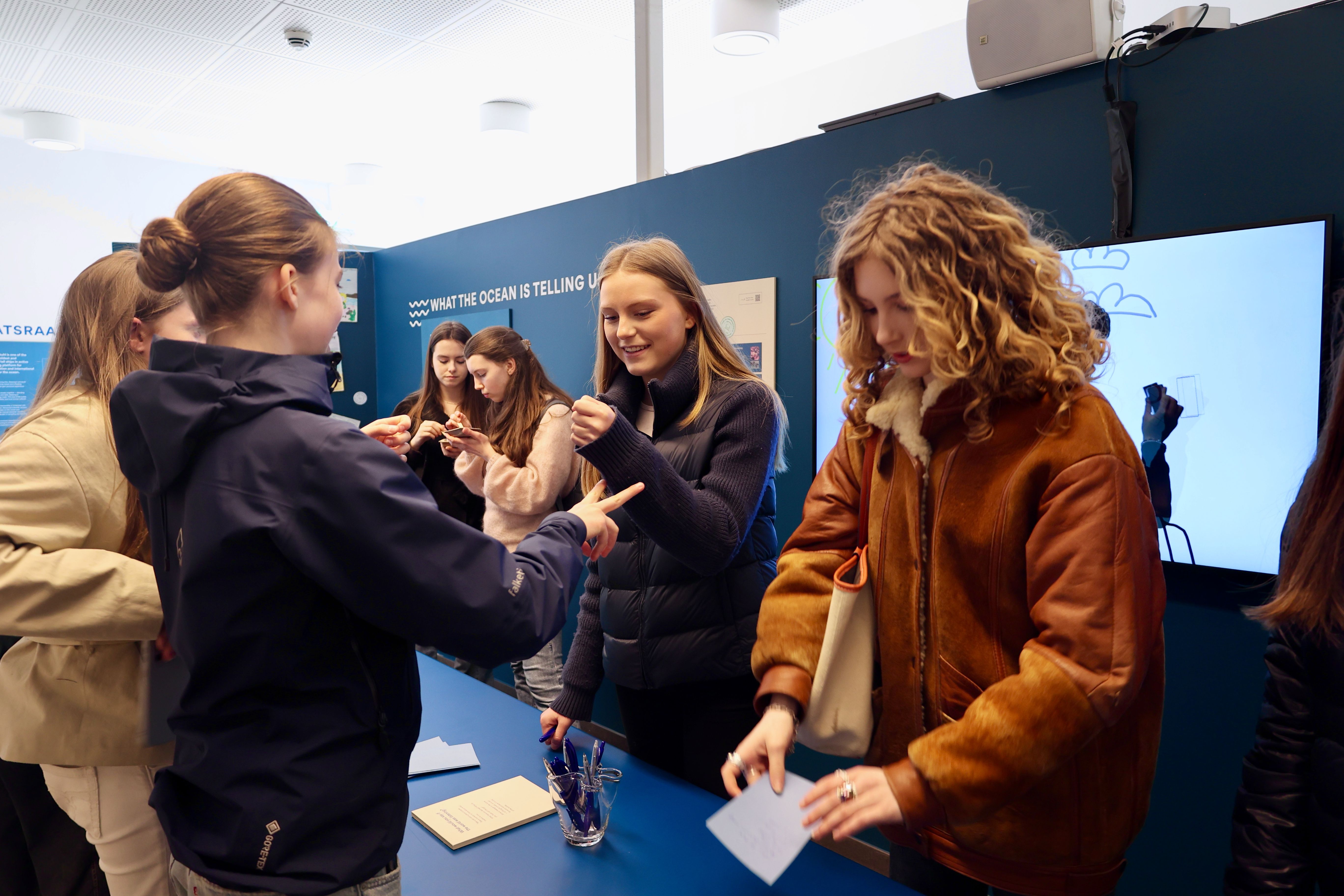 The exhibition also invited visitors to share their own messages about the future of the ocean.