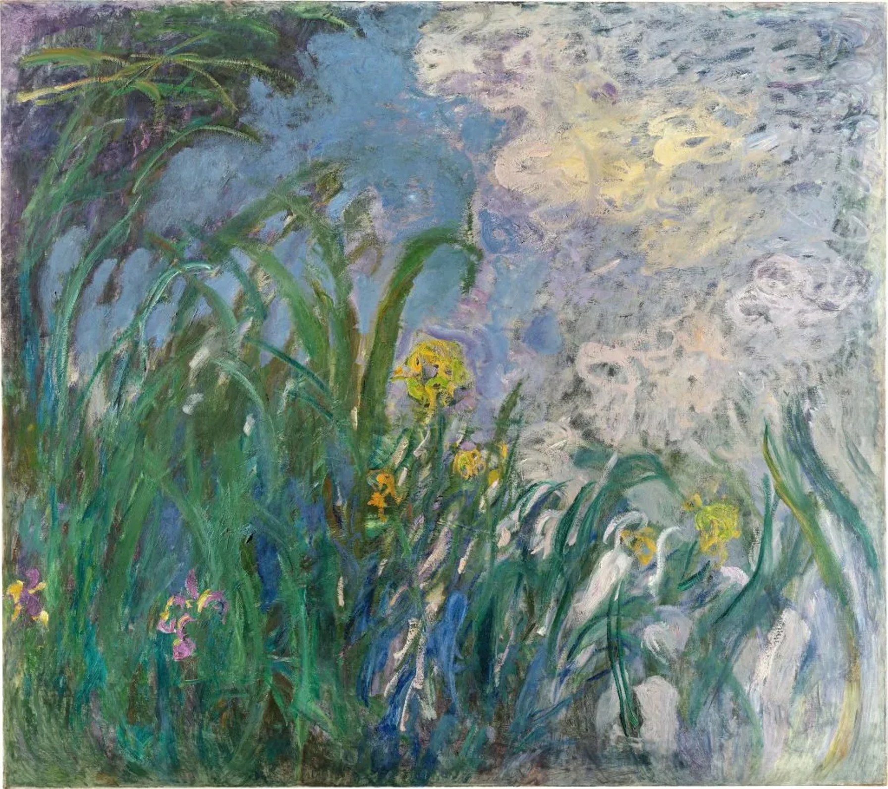 Claude Monet, Iris (1924–25). Fotoğraf: © Damien Perronnet, Blok Design Group & Art Digital Studio, Sotheby’s.