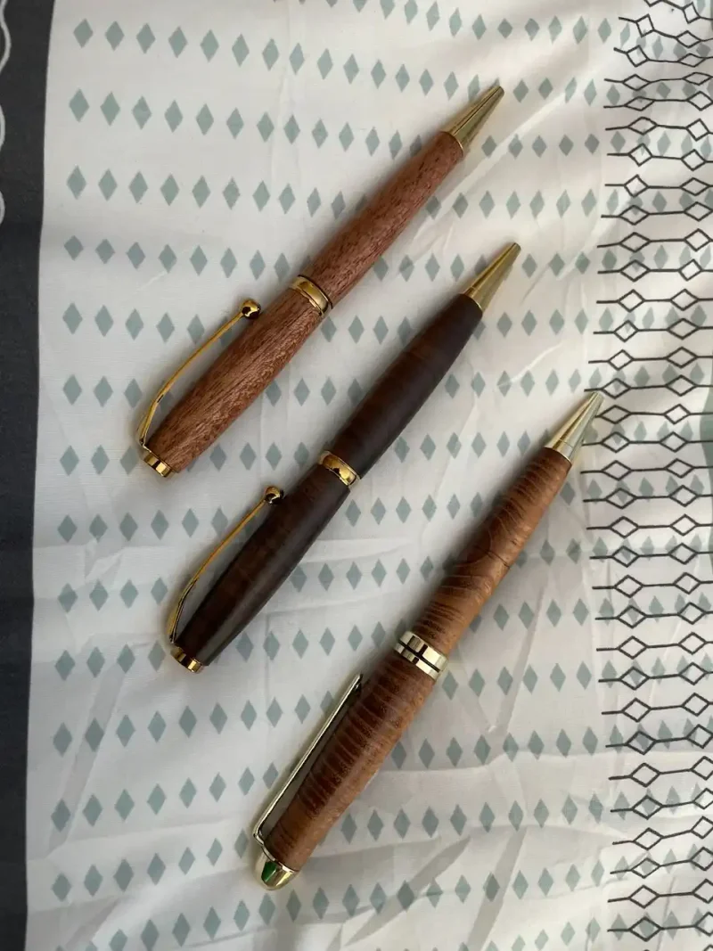 Three Handcrafted Pens