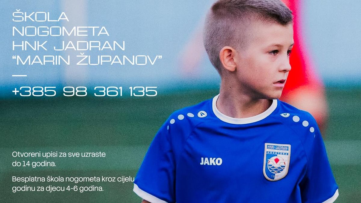 Nastavljeni upisi u Školu nogometa Marin Županov za djecu od 4 do 14 godina
