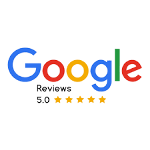 Graphic for 5-star review status on Google Business Profile