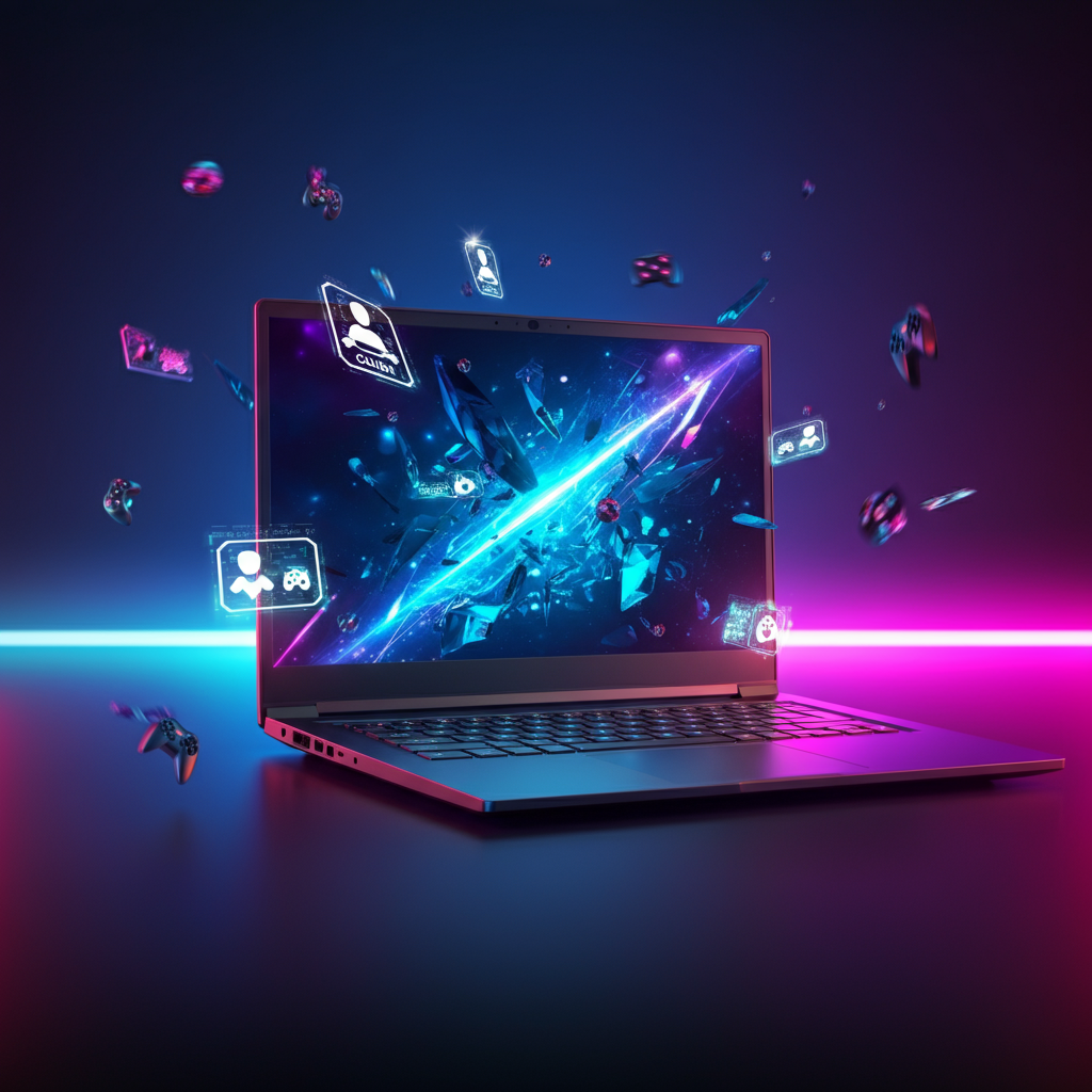 Futuristic Gaming Laptop
