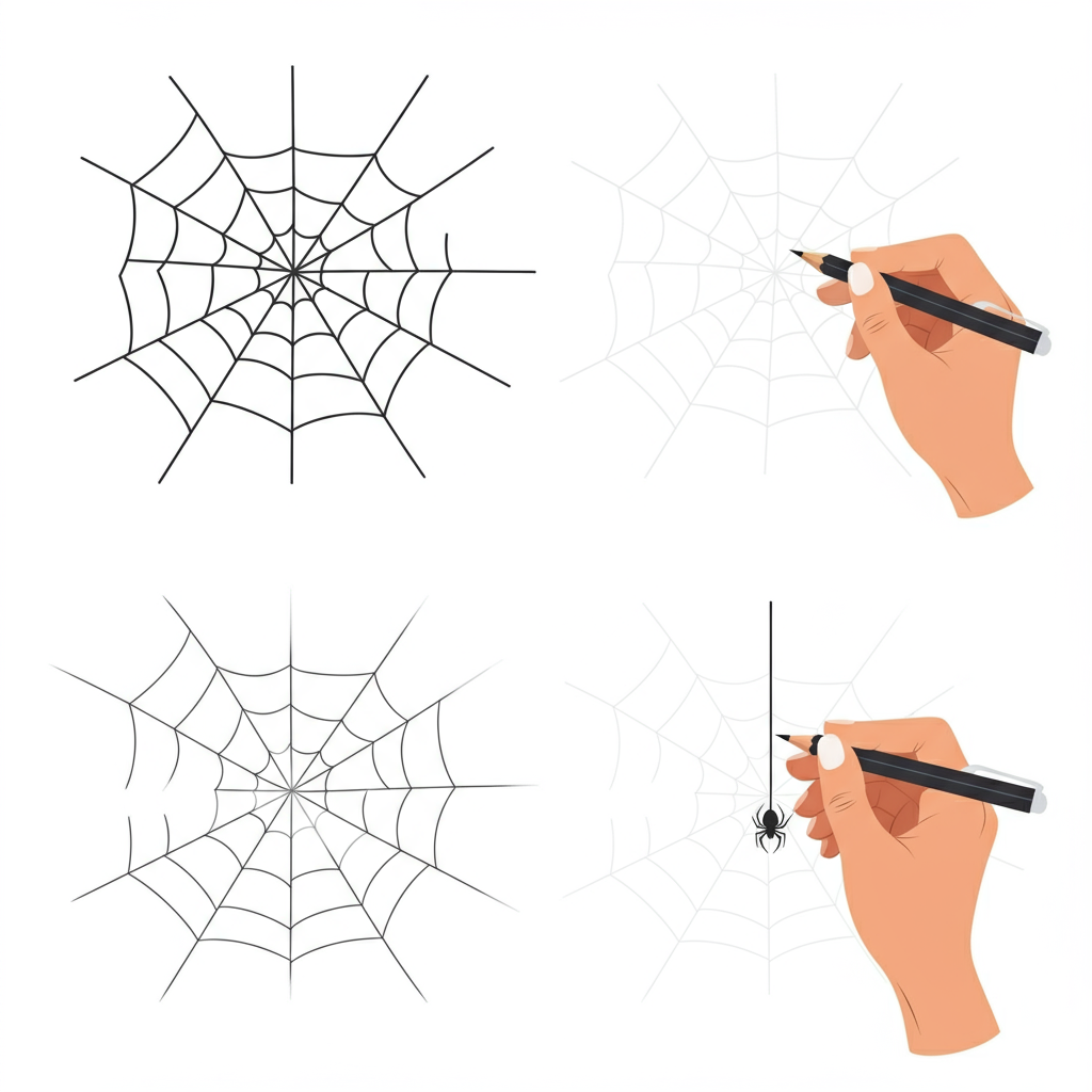 Creative spider web tutorial