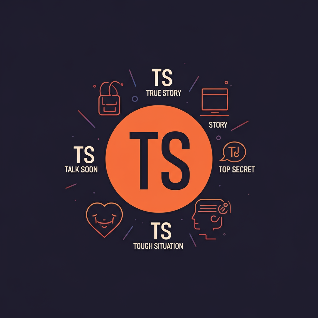 what does ts mean in text messaging
