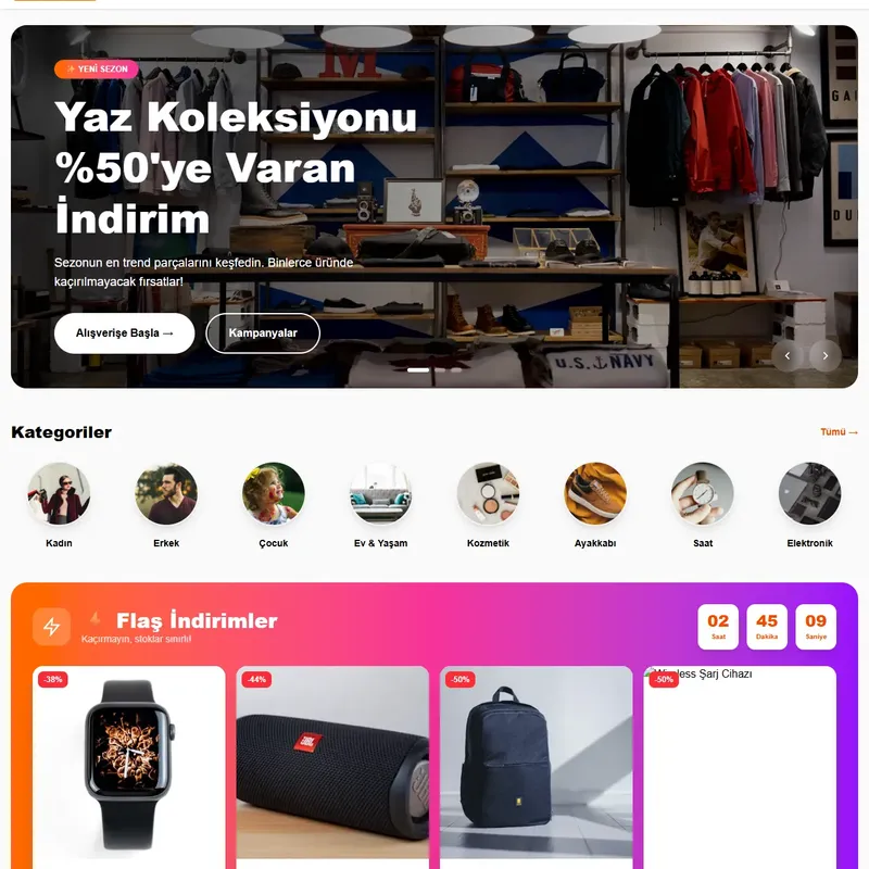 E-Ticaret Yazılımı