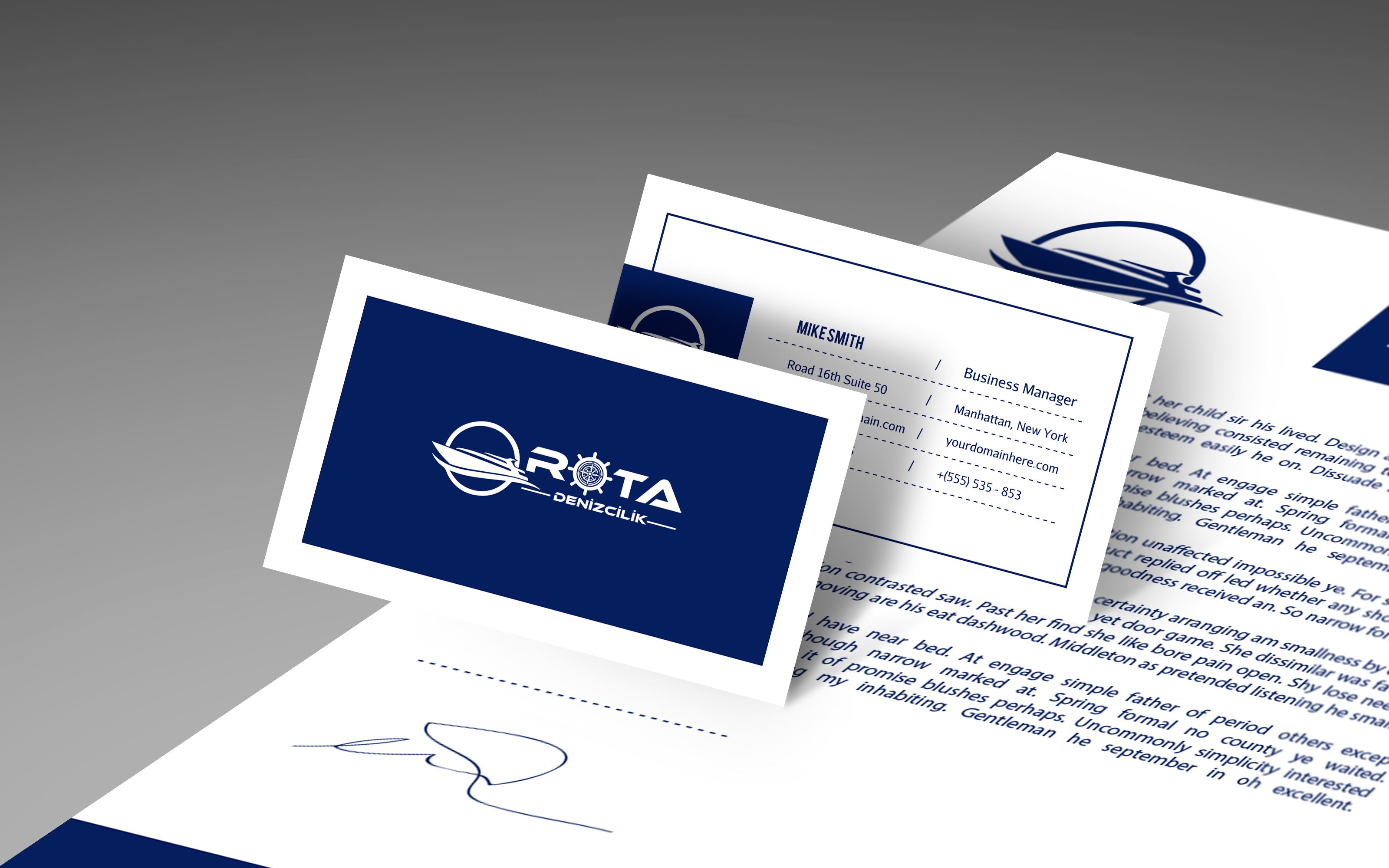 Rota Denizcilik Kurumsal Kimlik Tasarımı