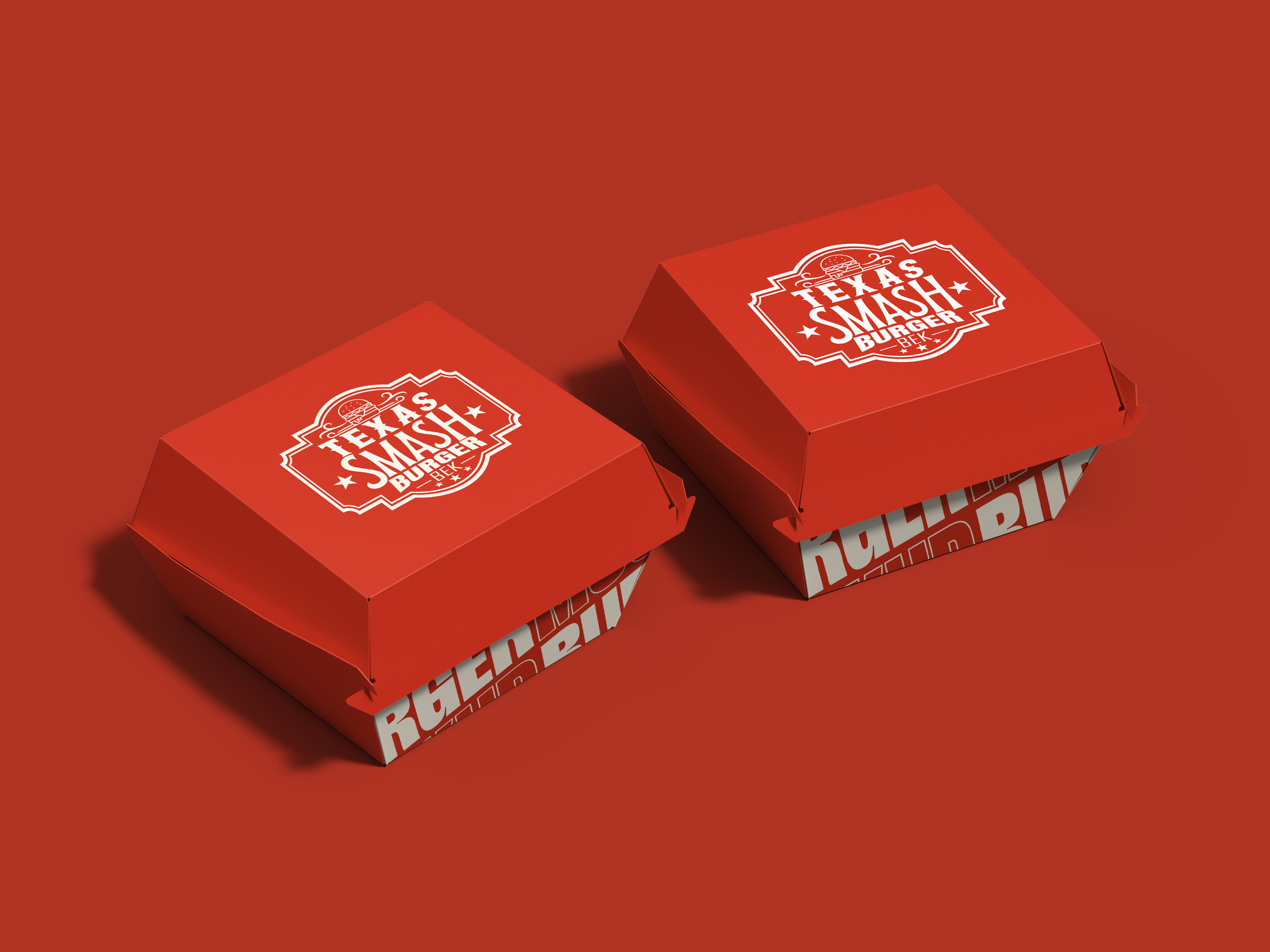 Texax Smash Burger Logo Tasarımı
