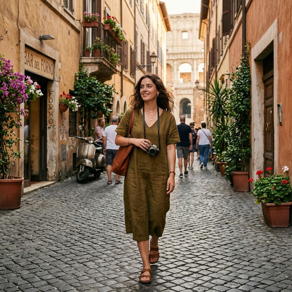 imageat-owned historic Rome street portrait example with cobblestones and warm architecture