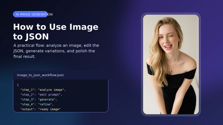 How to use Image to JSON for AI image generation workflow on Imageat