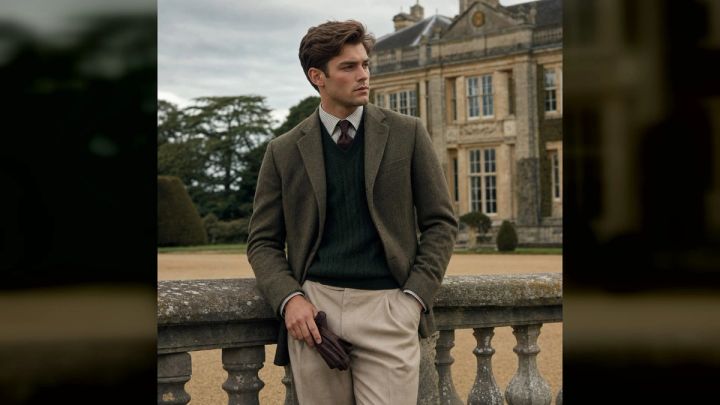 Country estate portrait from the imageat Old Money Photo Generator