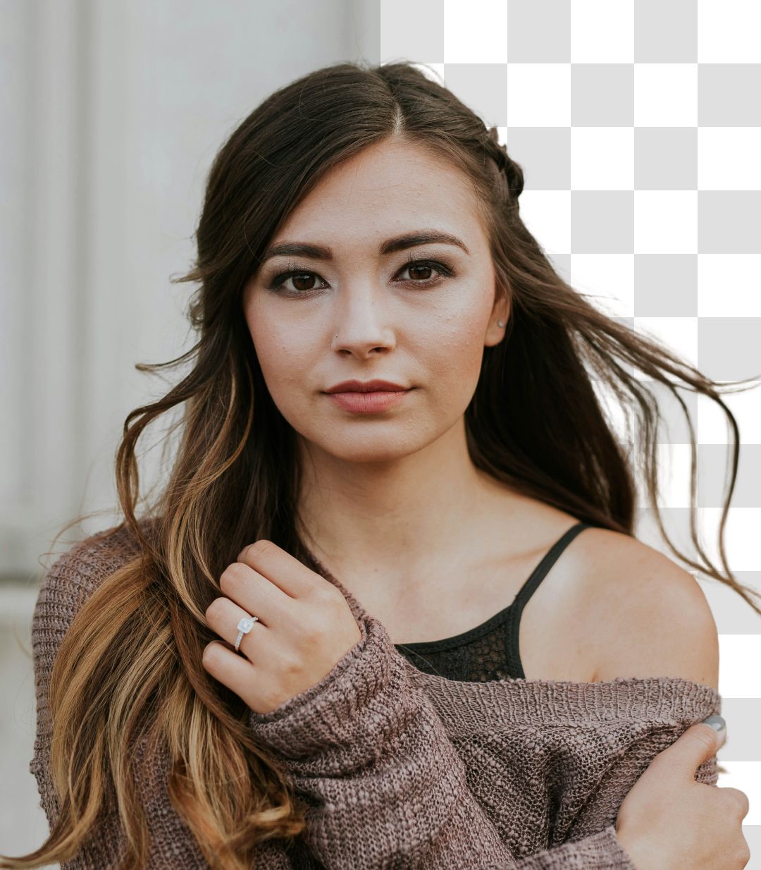 imageat before and after example showing automatic AI background removal