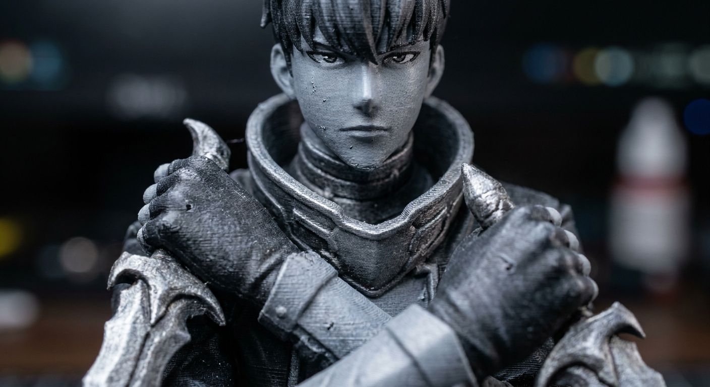 Sung Jin-Woo Shadow Monarch 3D Figurine view 3