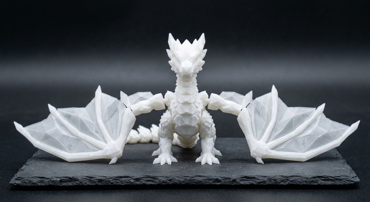 Articulated Crystal Winged Dragon