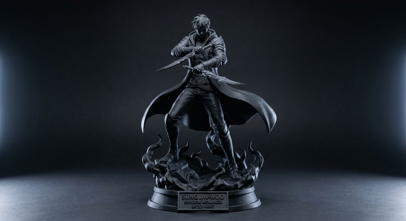 Sung Jin-Woo Shadow Monarch 3D Figurine