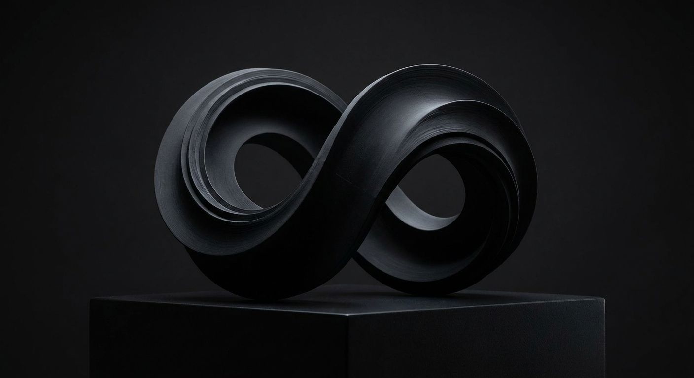Infinity Möbius Wave Sculpture view 2