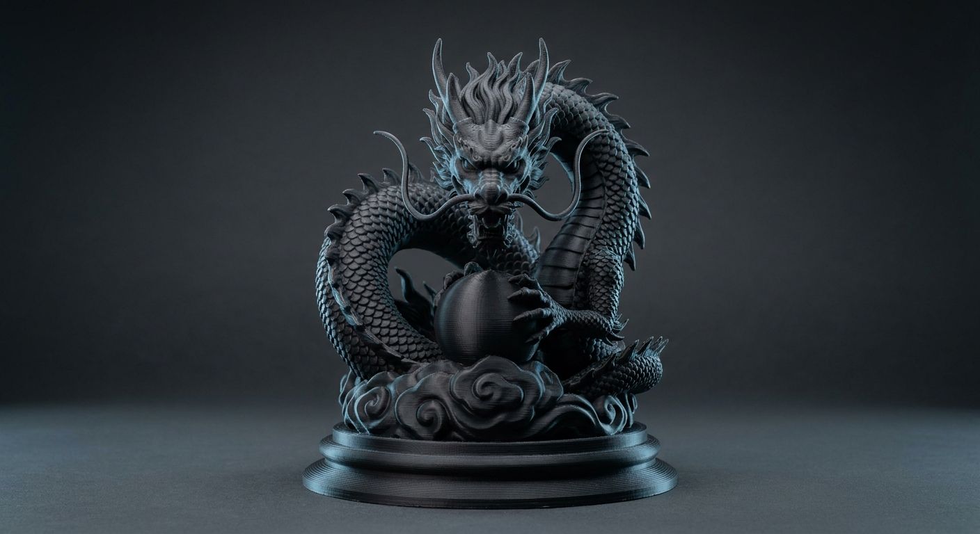 Imperial Eastern Coiled Dragon