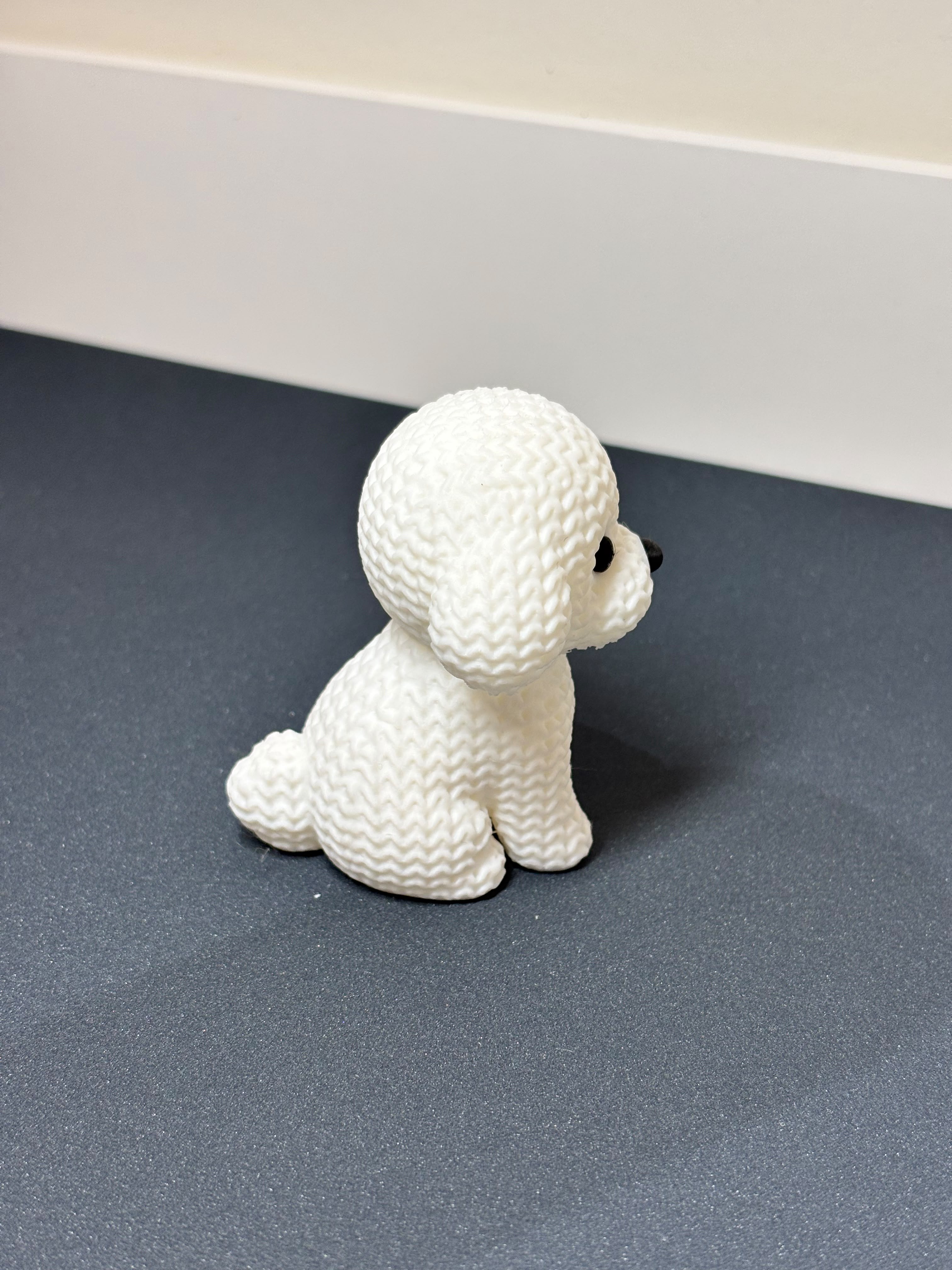 Cute Minimalist Puppy Dog Figurine view 5