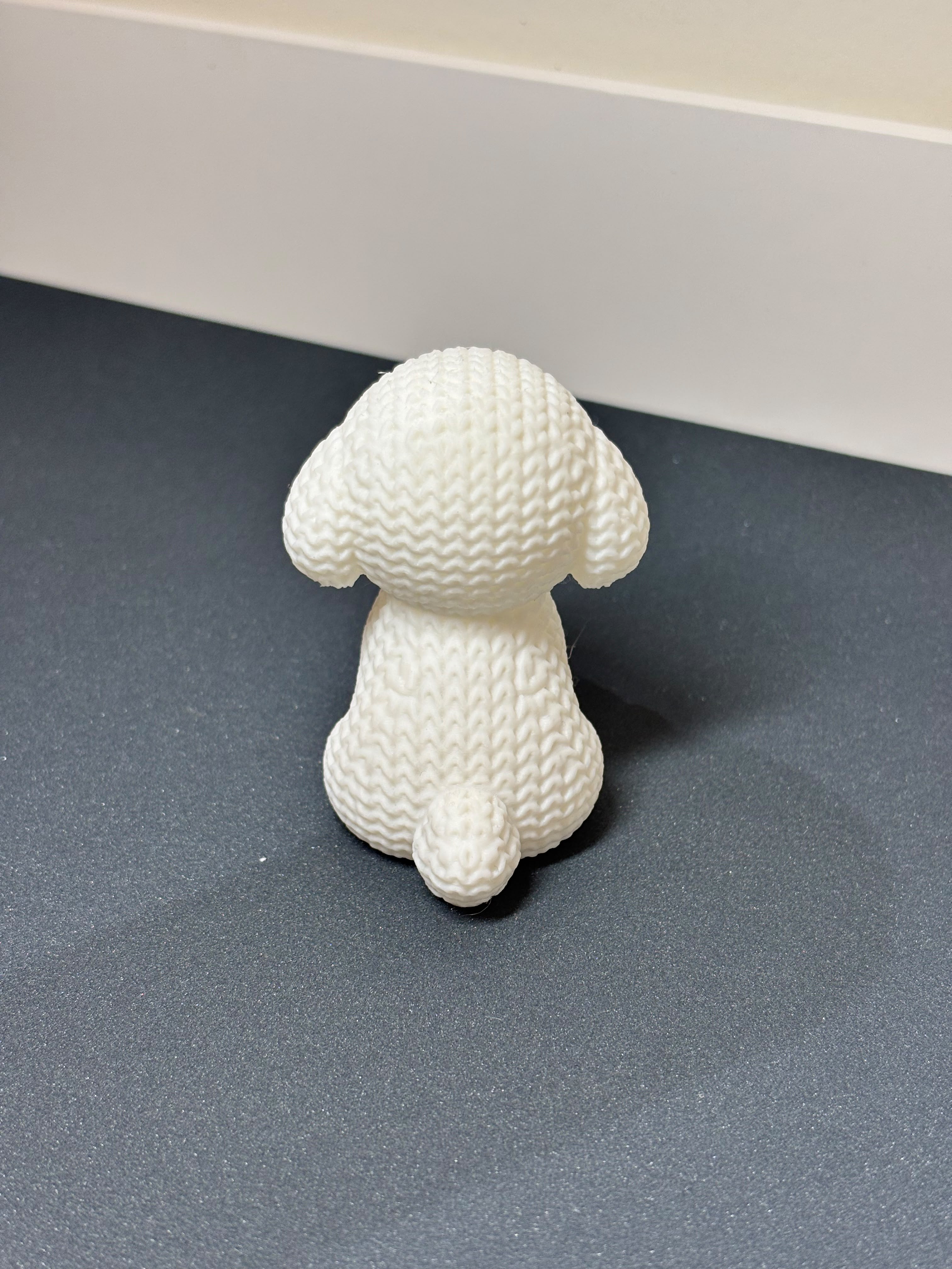 Cute Minimalist Puppy Dog Figurine view 4