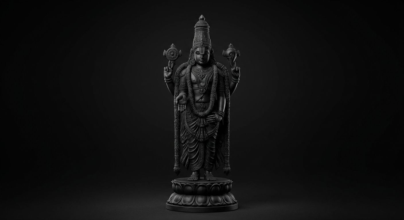 Lord Balaji Venkateswara 3D Idol