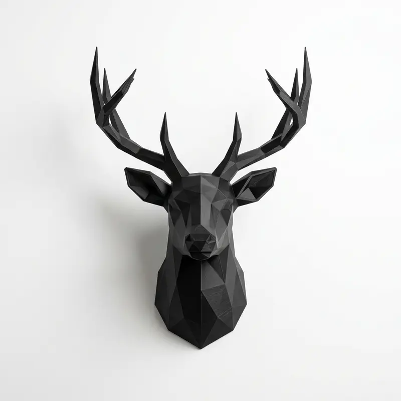 Geometric Deer Wall Art